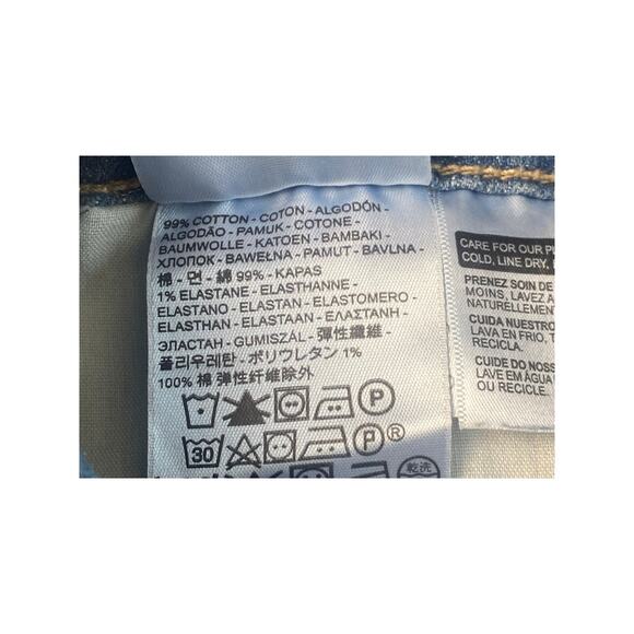 Levi's Blue Denim Classic Capri Rolled Hem Light Wash Jeans Women's Size 8 NWT - Picture 5 of 9